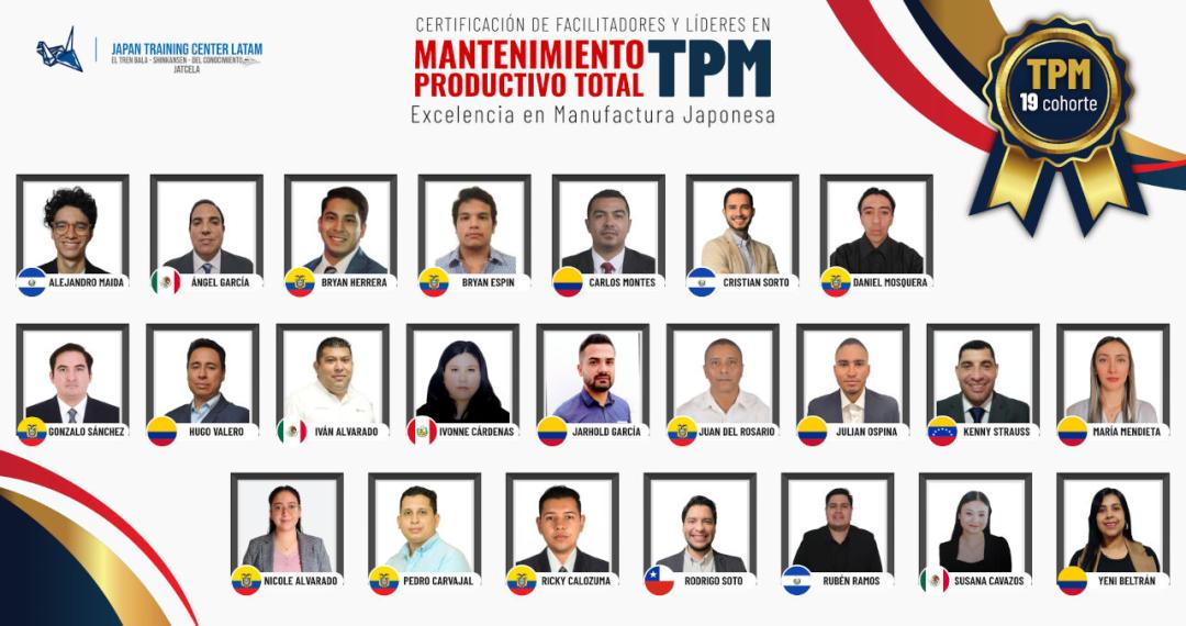 Culmina con Éxito la 19° Cohorte de la Certificación en TPM